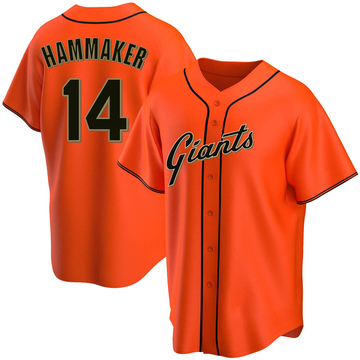 Atlee Hammaker San Francisco Giants Men's Orange Roster Name