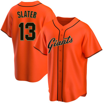 San Francisco Giants 13 Austin Slater Cream Home Jersey - Bluefink