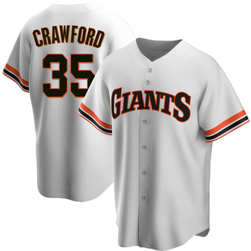 Men's San Francisco Giants Brandon Crawford Majestic Tan Alternate Cool  Base Player Jersey