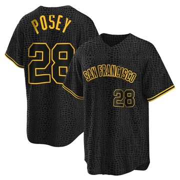 Top-selling Item] Black Giants 28 Buster Posey Alternate 3D Unisex Jersey