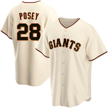 San Francisco Giants 28 Buster Posey Gray Road Jersey - Bluefink