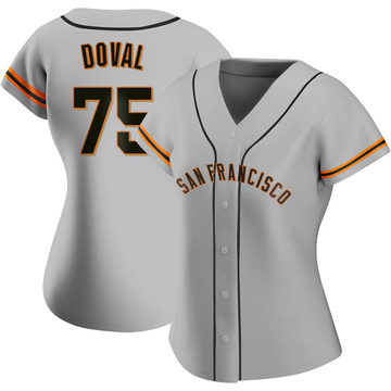 2023 Game Used Home Cream Jersey with SF Logo Pride Patch used by #75  Camilo Doval on 6/10 vs. CHC - Size 44