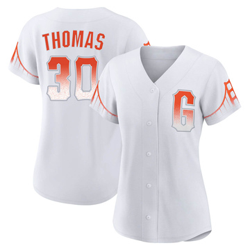 Replica Derrel Thomas Women's San Francisco Giants White 2021 City Connect Jersey