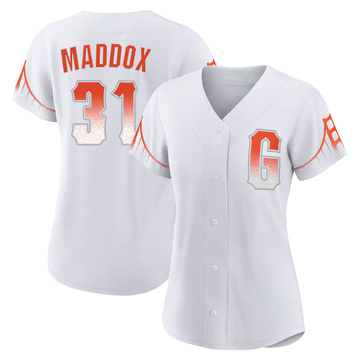 Garry Maddox Youth San Francisco Giants Home Jersey - Cream Replica