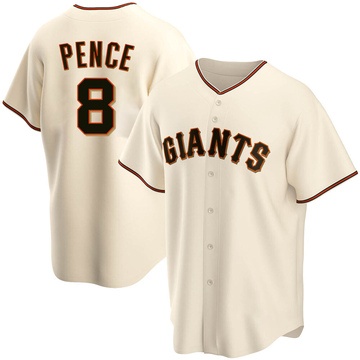 Men's Majestic #8 Hunter Pence Replica Navy_National League 2014 All Star  BP MLB Jersey - San Francisco Giants