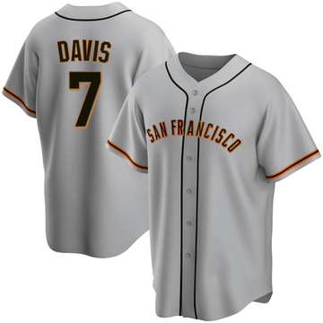 2023 Game Used Home Cream Jersey with SF Logo Pride Patch used by #7 J.D.  Davis on 6/10 vs. CHC - Size 44