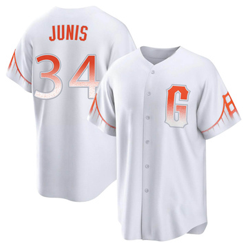 Jakob Junis Men's Nike Cream San Francisco Giants Home Replica Custom Jersey Size: Extra Large