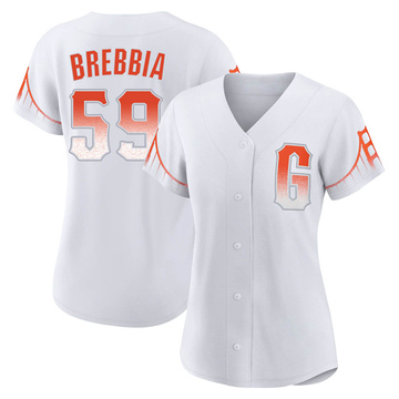 John Brebbia Women's Nike Cream San Francisco Giants Home Replica Custom Jersey Size: Small