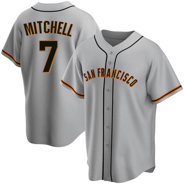 Replica Kevin Mitchell Men's San Francisco Giants Gray Road Jersey