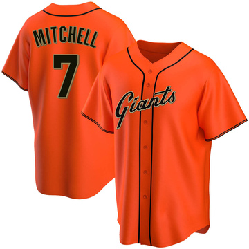 Men's Mitchell & Ness Orange San Francisco Giants Cooperstown Collection  Wild Pitch Jersey T-Shirt