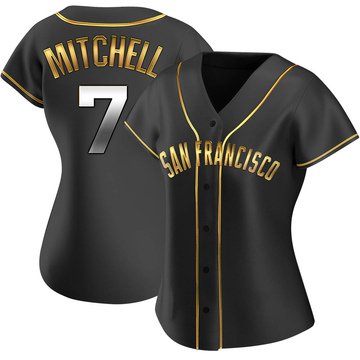 Replica Kevin Mitchell Women's San Francisco Giants Black Golden Alternate Jersey