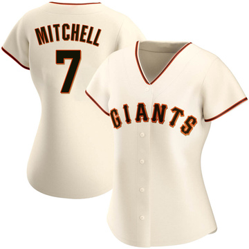 Kevin Mitchell Autographed Cream Giants Replica Jersey