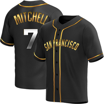 Replica Kevin Mitchell Youth San Francisco Giants Black Golden Alternate Jersey