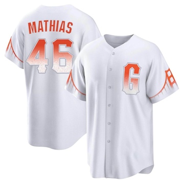 Mark Mathias Men's Nike Cream San Francisco Giants Home Replica Custom Jersey Size: Small