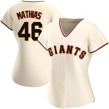 Mark Mathias Men's Nike Cream San Francisco Giants Home Replica Custom Jersey Size: Small