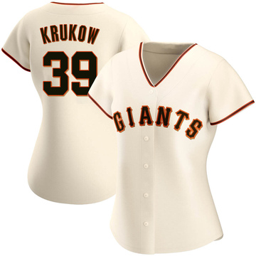 MIKE KRUKOW San Francisco Giants 1989 Majestic Cooperstown Throwback Jersey  - Custom Throwback Jerseys