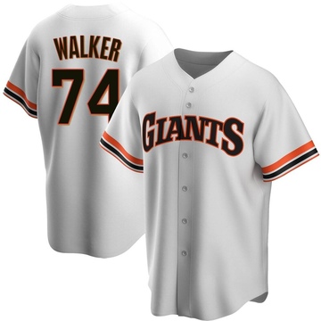 Replica Ryan Walker Men's San Francisco Giants White Home Cooperstown Collection Jersey