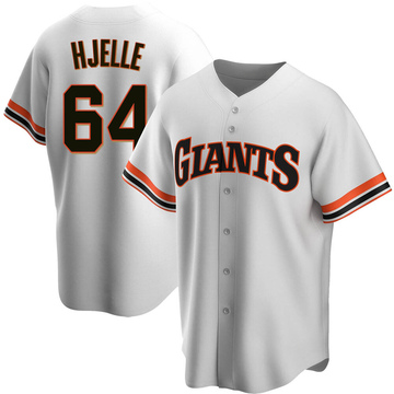 Sean Hjelle Women's Nike Cream San Francisco Giants Home Replica Custom Jersey Size: Medium