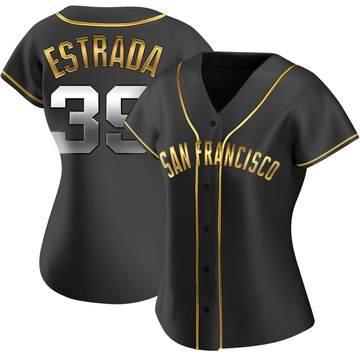 2022 Game Used Black Home Alt Jersey worn by #39 Thairo Estrada on 5/7 vs.  STL - 1-4, 2 RBI, 2B - Size 42