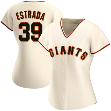 2022 Game Used Home Cream Jersey with SF Logo Pride Patch worn by #39  Thairo Estrada on 6/11 vs. LAD - 1-3, HR #4 of 2022, RBI, R, BB - Size 42