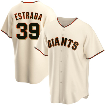 2022 Game Used Black Home Alt Jersey worn by #39 Thairo Estrada on 5/7 vs.  STL - 1-4, 2 RBI, 2B - Size 42