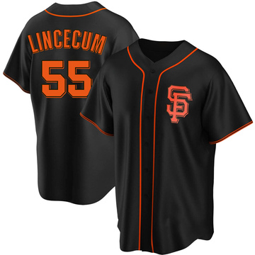 Tim Lincecum Men's San Francisco Giants Home Jersey - Cream Authentic