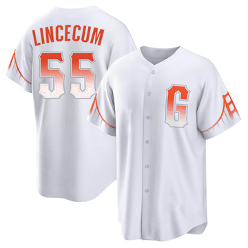 San Francisco Giants #55 Tim Lincecum Cream With Gold Jersey on sale,for  Cheap,wholesale from China