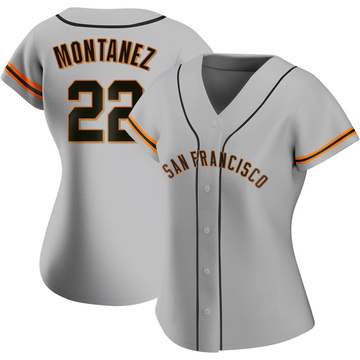 Willie Montanez Men's San Francisco Giants Alternate Jersey - Black Golden  Replica