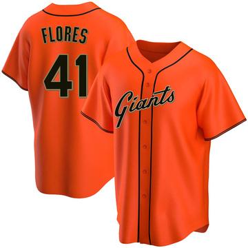 2022 Game Used Home Cream Jersey with SF Logo Pride Patch worn by #41  Wilmer Flores on 6/11 vs. LAD - Size 46